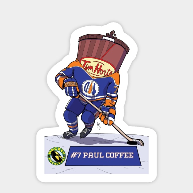 Paul Coffee Sticker by JeffMartinArt